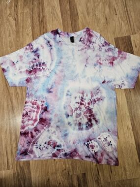 🪐 1-of-1 ETHEREAL GEODE WATERCOLOR TEE 🪐Beautifully subtle custom ice dyed t